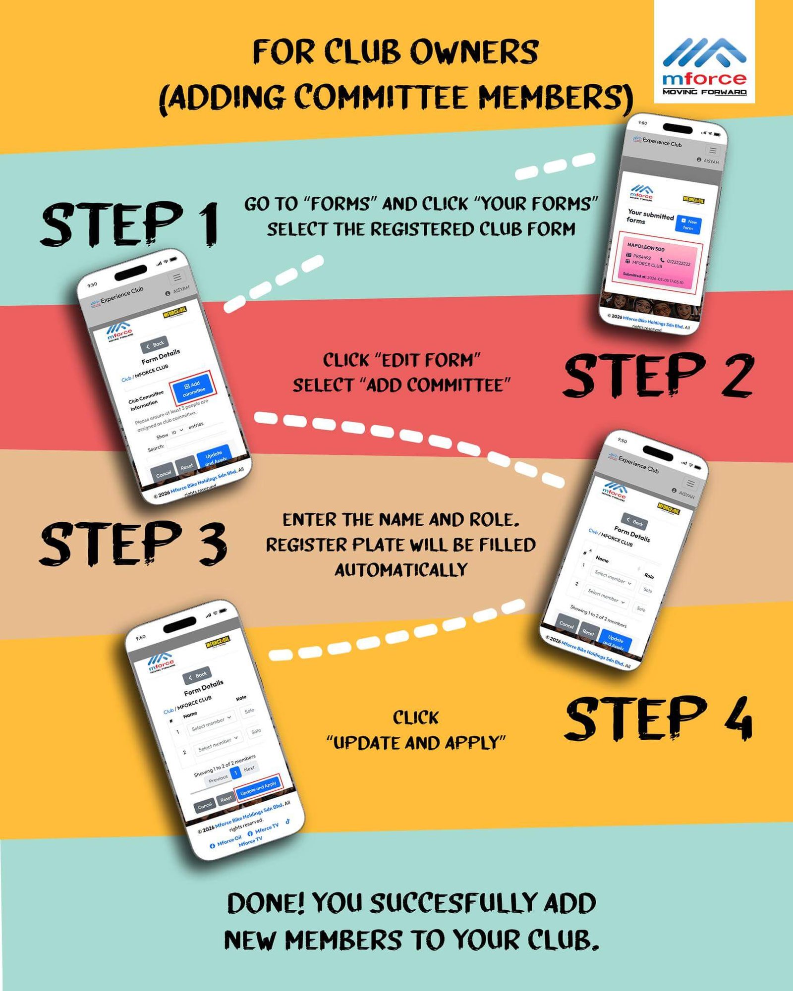 MFORCE EXPERIENCE CLUB IS NOW OFFICIALLY LIVE